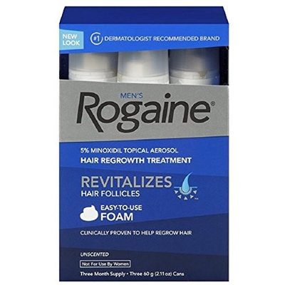 Rogaine Men's Easy-To-Use Foam 6.33 oz, 3 ea (Pack of 10)