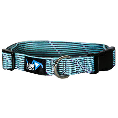 5280 Dog 5280DOG Turquoise Braided Collar, Large