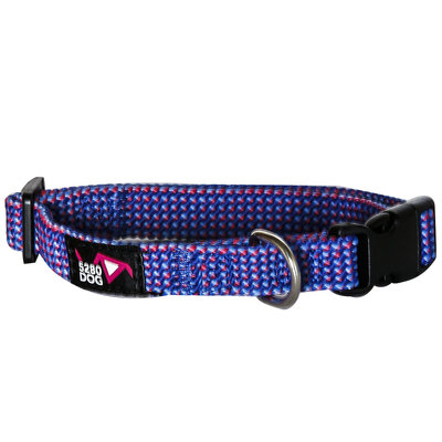 5280 Dog 5280DOG Royal Blue Braided Collar, Small