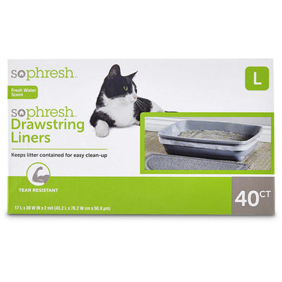 So Phresh Scented Drawstring Cat Litter Box Liners 17