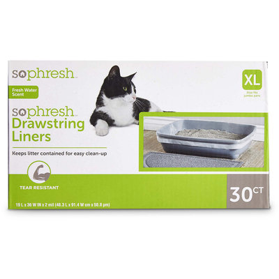 So Phresh Scented Drawstring Cat Litter Box Liners 19