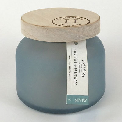 Hawkwood Sea Salt & Driftwood 6-oz. Candle Jar, Blue