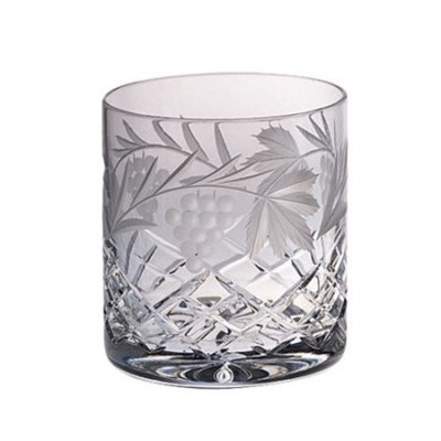 Majestic Crystal Grape 14 oz. Crystal Cocktail Glass (Set of 4)