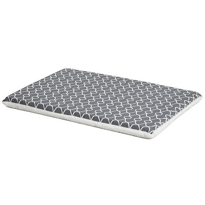 Midwest QuietTime Defender Series Reversible Crate Pad Grey, Large, Gray / White