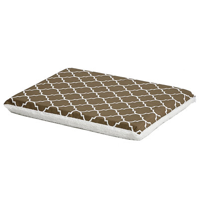 Midwest QuietTime Defender Series Reversible Crate Pad Brown, Small, Brown / White
