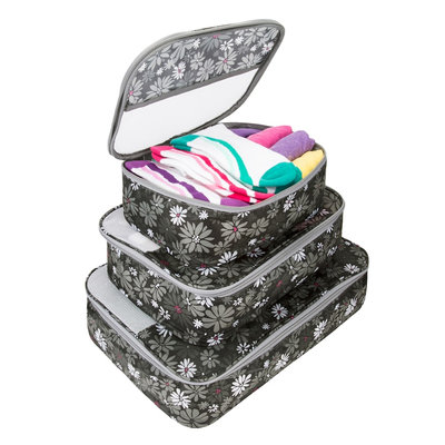 Travelon Set of 3 Packing Cubes Retro Mums - Travelon Travel Organizers