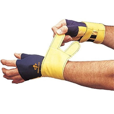 Impacto 70520010031 Left Hand Wrist Protector Blue & Yellow - Medium