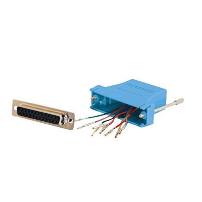 C2g Rj45 To Db25 Female Modular Adapter - Blue - 2928