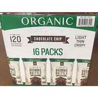 Brownie 16 Count Brittle Vend Organic Chocolate Chip, 1 Ounce