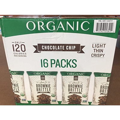 Brownie 16 Count Brittle Vend Organic Chocolate Chip, 1 Ounce
