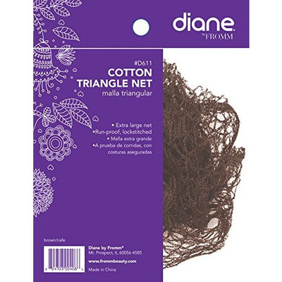 Diane Cotton Triangle Net, Brown - 2 pack