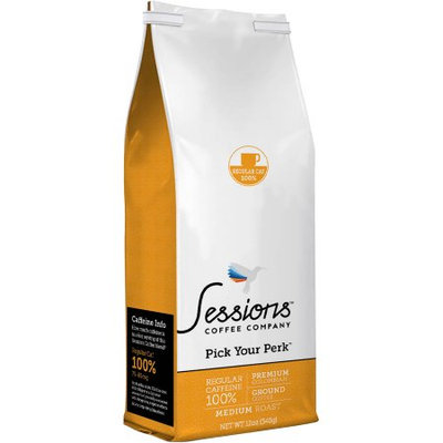 Sessions Coffee Company Sessions Medium Roast Ground Coffee (12 ounces) Regular Caf 100-percent Caffeine