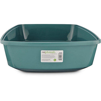 So Phresh Royal Teal Open Cat Litter Box, X-Large