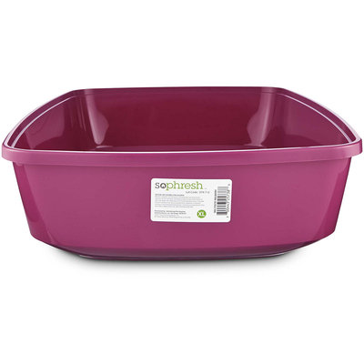 So Phresh Mulberry Open Cat Litter Box, X-Large