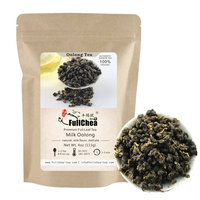 FullChea Premium Milk Oolong Tea Loose Leaf, Organic Taiwan High Mountain Jin Xuan Milk Flavor Taste 4oz / 113g