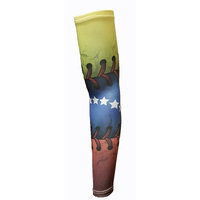 Venezuela Flag Compression ARM Sleeves Sublimated - Smoked Model Adult