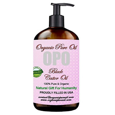 Jamaican Black Castor Oil - 100% Pure, Organic, Cold Pressed, Filtered Hexane & Chemical Free Pharmaceutical Grade Caster - Perfect for Hair, Body, Skin Care - Eyelash, Eyebrow, Hair Growth 8 OZ