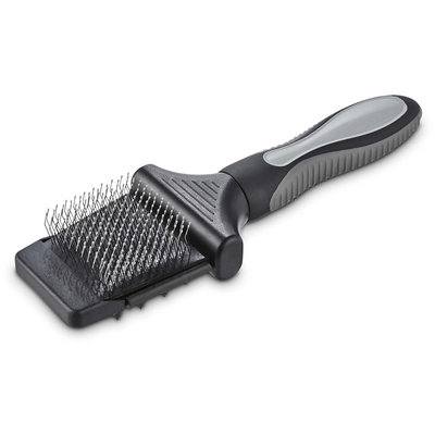 Well & Good Black 2-Sided Slicker Dog Brush, Small