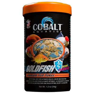 Cobalt Aquatics Goldfish Flakes Premium Fish Food - 1.2 oz