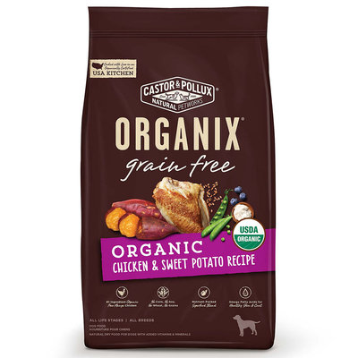 Organix Grain Free Chicken and Sweet Potato Dry Dog Food, 4lbs