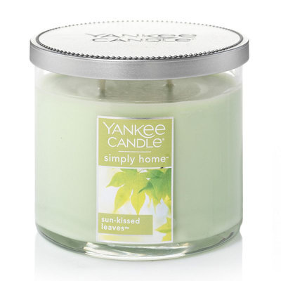 Yankee Candle simply home Sun-Kissed Leaves 10-oz. Candle Jar, Lt Green