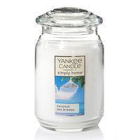Yankee Candle simply home Coconut Sea Breeze Large Candle Jar, White