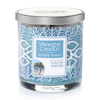 Yankee Candle simply home Limited Edition Tuscan Waters 7-oz. Candle Jar, Med Blue