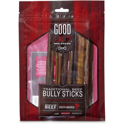 Good Lovin' Traditional Beef Bully Stick Dog Chew, 7-inch, Pack of 6