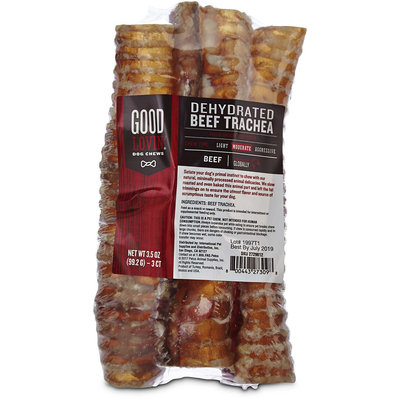 Good Lovin' Dehydrated Beef Trachea Dog Chews, Pack of 3