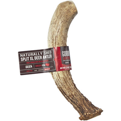 Good Lovin' Naturally Shed Split XL Deer Antler Dog Chew, 8-inch