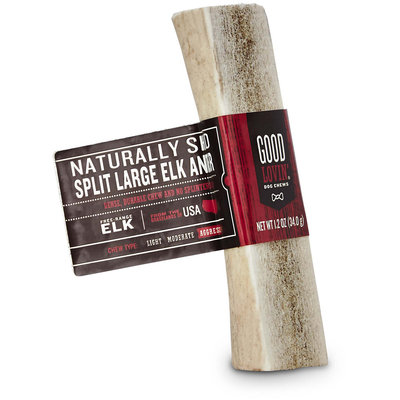 Good Lovin' Naturally Shed Split Large Elk Antler Dog Chew, 4-5-inch