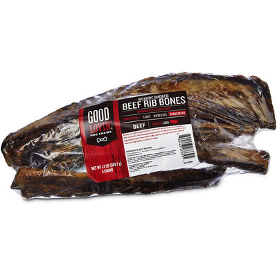 Good Lovin' Hickory Smoked Beef Rib Bone Dog Chews, Pack of 4