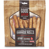 Good Lovin' Chicken Flavored Rawhide Roll Dog Chews, 10.2 oz.