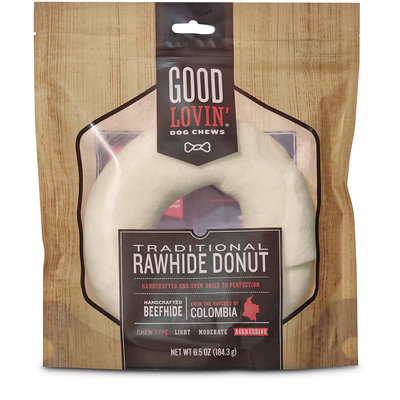 Good Lovin' Traditional Rawhide Donut Dog Chew, 6.5 oz.