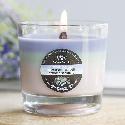 WoodWick Tri-Pour Greenhouse Lilac, Secluded Garden & Fresh Blossoms 10.5-oz. Jar Candle, Multicolor