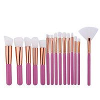 Makeup Brush Set,Putars 15Pcs Professional Women Sexy Make Up Foundation Eyebrow Eyeliner Blush Cosmetic Concealer Brushes Pink