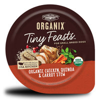 Castor & Pollux Organix Tiny Feasts Organic Chicken Quinoa and Carrot Stew Wet Dog Food, 3.5 oz, case of 24