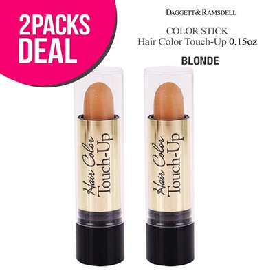 (2 PACK) Root Color Cover Stick Hair Color Touch-Up 0.15oz (BLONDE): Beauty