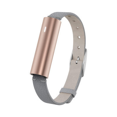 Misfit Unisex Ray Gray Leather Strap Activity Tracker 12x38mm S514BM0RD