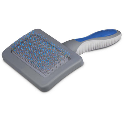Well & Good Blue Cushion Slicker Dog Brush, Large