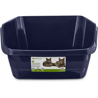 So Phresh Scatter Shield High-Back Litter Box in Navy, 24