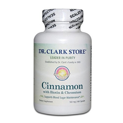 Cinnamon with Biotin & Chromium Supplement, 502 MG, 100 Capsules