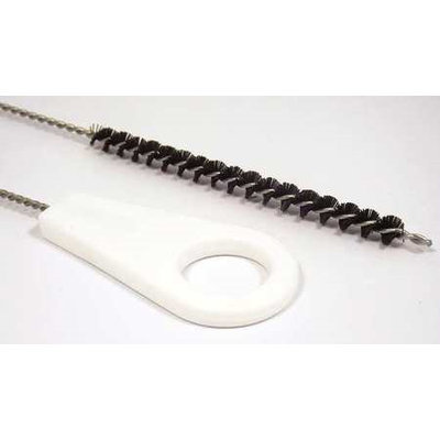 TOUGH GUY 2VGU5 Pipe Brush w/ Hndl, Nylon, Brwn,18 In. OAL