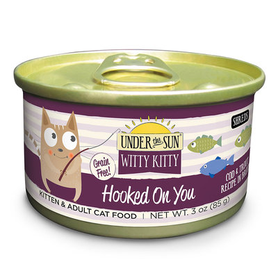 Canidae Under The Sun Witty Kitty Hooked On You Grain Free Cat Wet Food With Cod & Trout, 3 oz (18-pack)