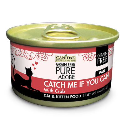 Canidae Grain Free Pure Adore Catch Me If You Can Cat Wet Food With Crab, 3 oz (18-pack)
