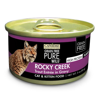 Canidae Grain Free Pure Wild Rocky Creek Cat Wet Food With Trout, 3 oz (18-pack)