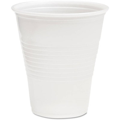 Boardwalk BWKTRANSCUP12CT Translucent Plastic Hot & Cold Cups; 12 oz.; 1000 Per Carton