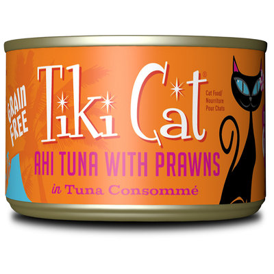 Tiki Cat Manana Grill Ahi Tuna Prawns Wet Cat Food, 6 oz, Case of 8