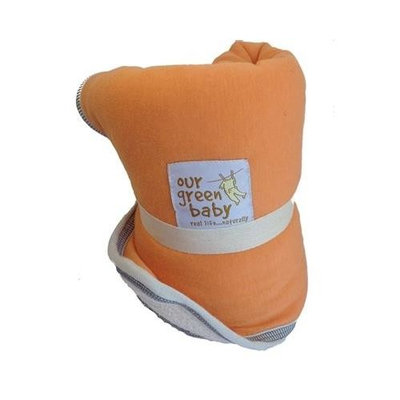 Organic Changing Pad - Diaper Travel Changing Pad - Orange Sherbert