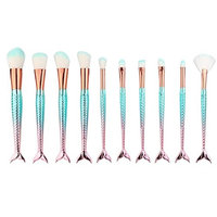 Baomabao 10PCS Make Up Concealer Brushes for Foundation Eyebrow Eyeliner Blush Cosmetic